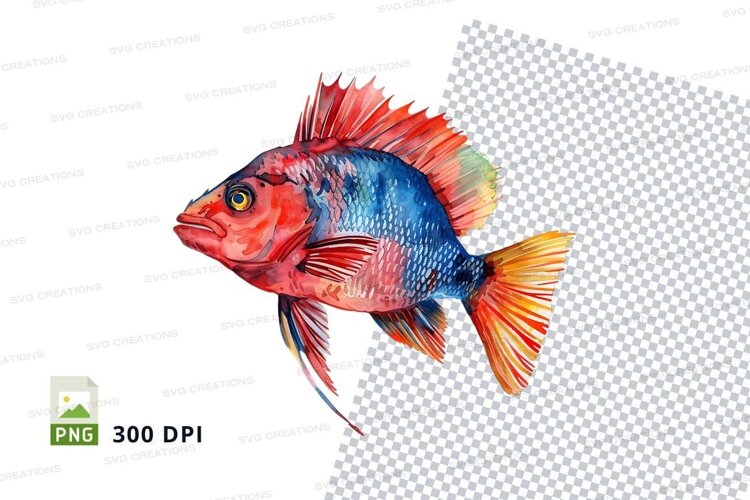 Vibrant tropical fish example image 1