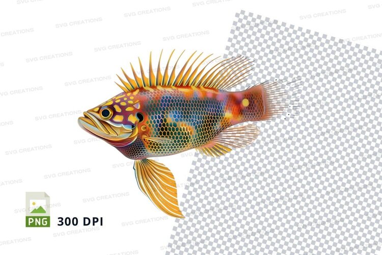 Colorful tropical fish example image 1