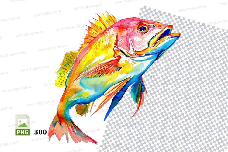 Vibrant fish illustration