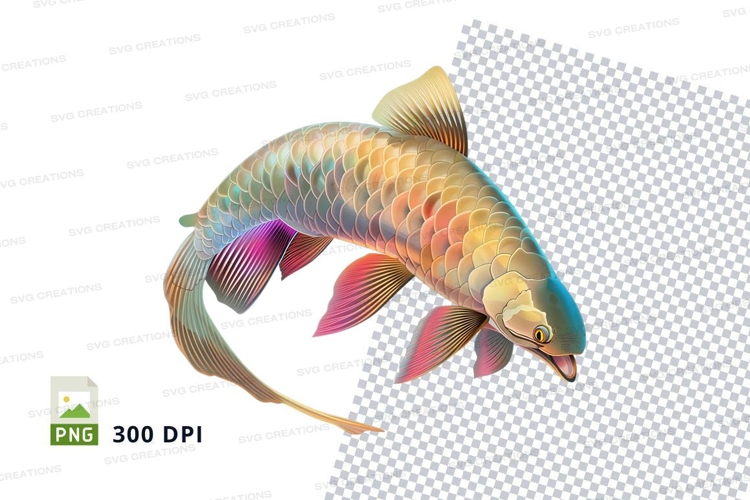 Vibrant koi fish