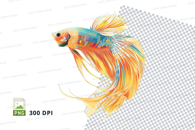 Colorful betta fish