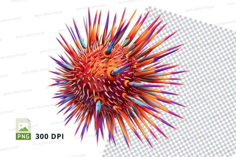 Colorful sea urchin