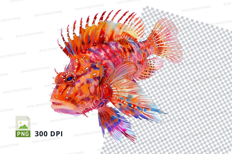 Vibrant lionfish