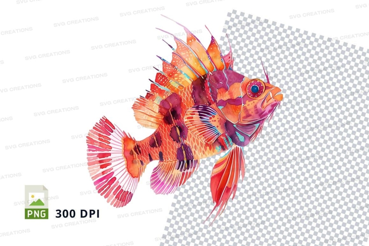 Vibrant clownfish illustration