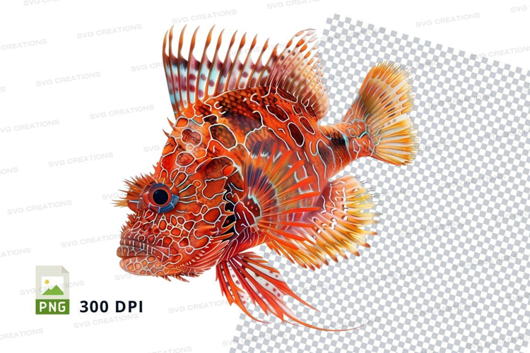 Vibrant lionfish