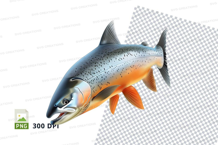 3d rendered salmon