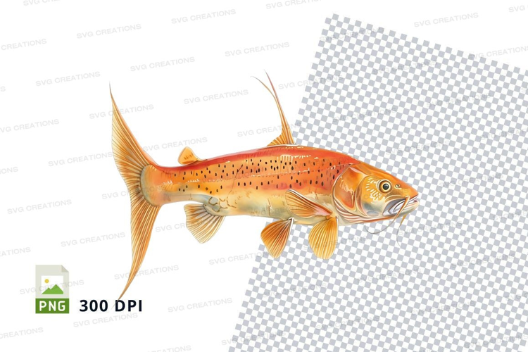 Illustrated trout fish