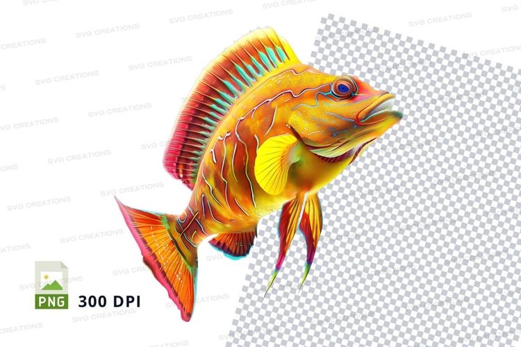 Vibrant tropical fish