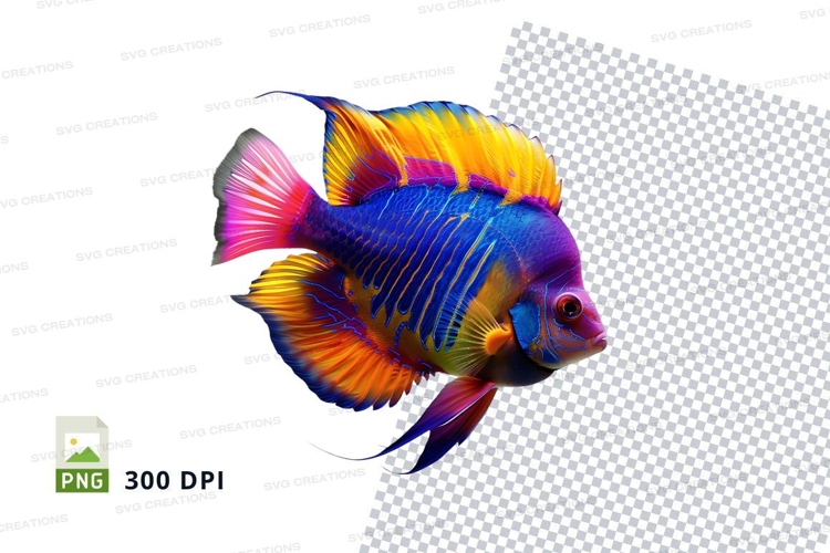 Vibrant tropical fish
