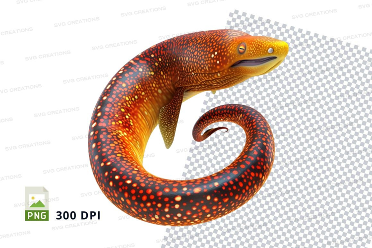 Vibrant moray eel