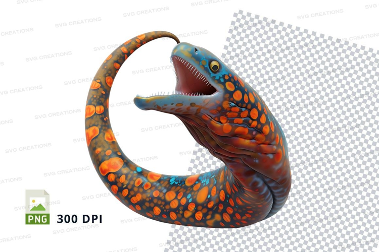 Vibrant moray eel