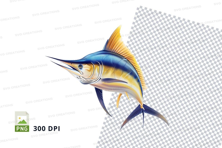 Leaping swordfish
