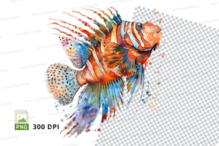 Vibrant lionfish illustration