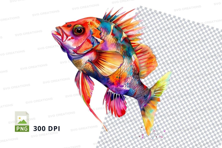 Colorful fish clipart png