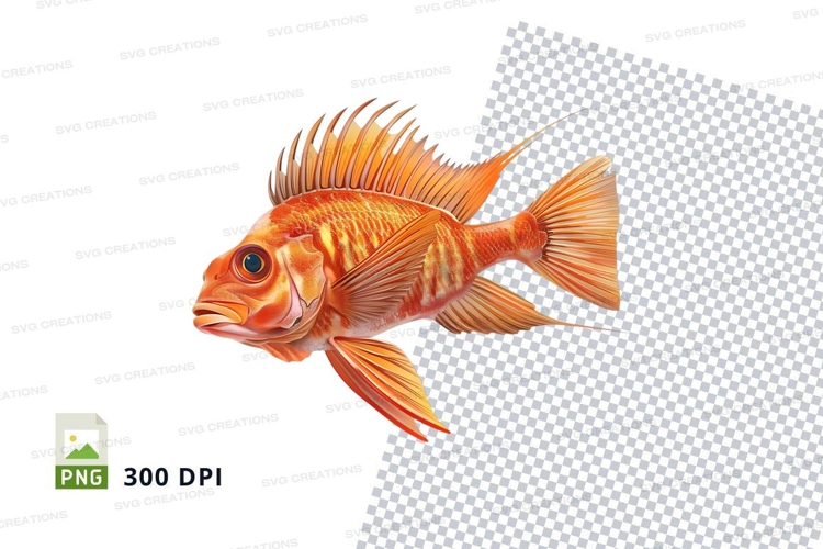 Orange fish clipart png
