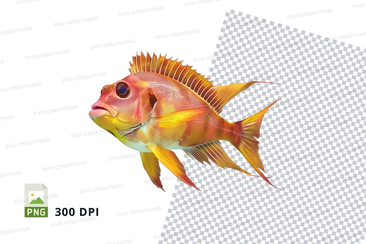 Colorful tropical fish clipart png