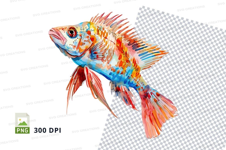 Colorful fish clipart png