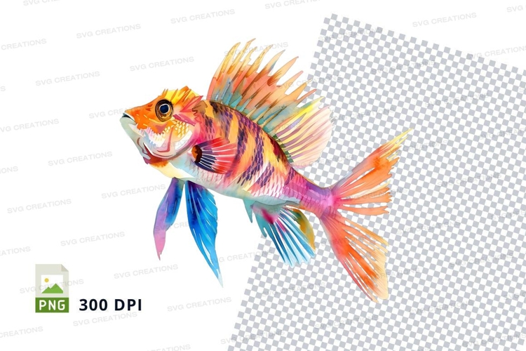Colorful fish clipart png