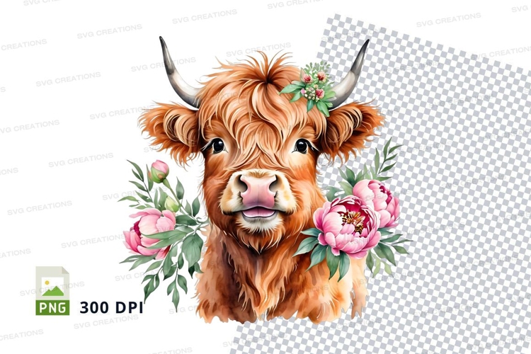 Highland Cow Clipart Image 24