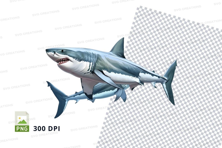 Great white shark clipart png