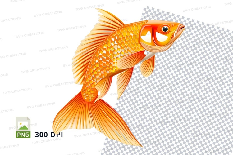 Golden fish clipart png