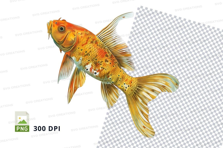 Golden fish clipart png