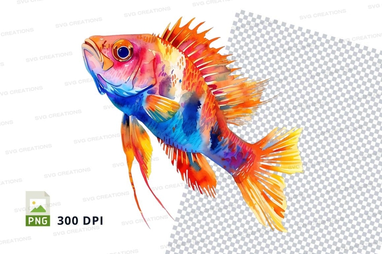 Colorful fish clipart png