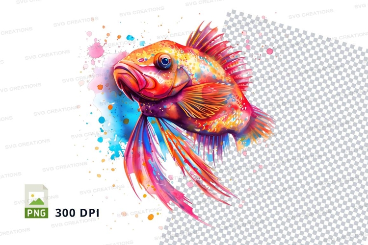 Colorful fish clipart png