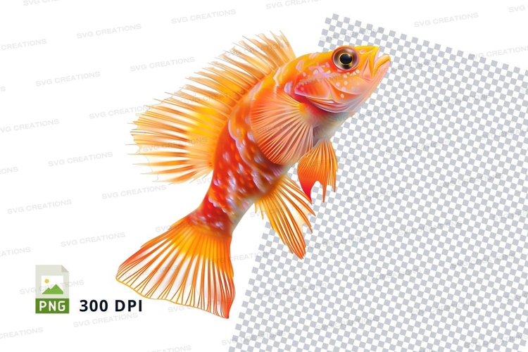 Vibrant fish clipart png