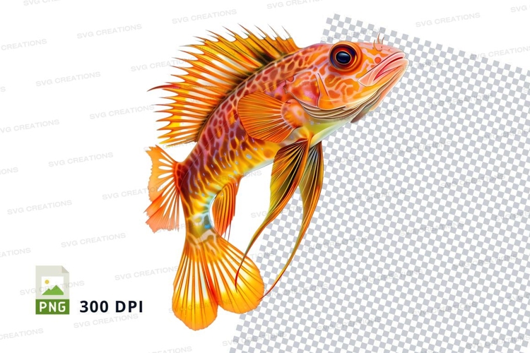 Vibrant fish clipart png