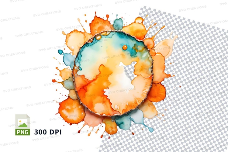 Watercolor globe clipart png