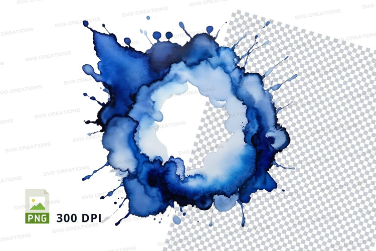 Blue splash clipart png
