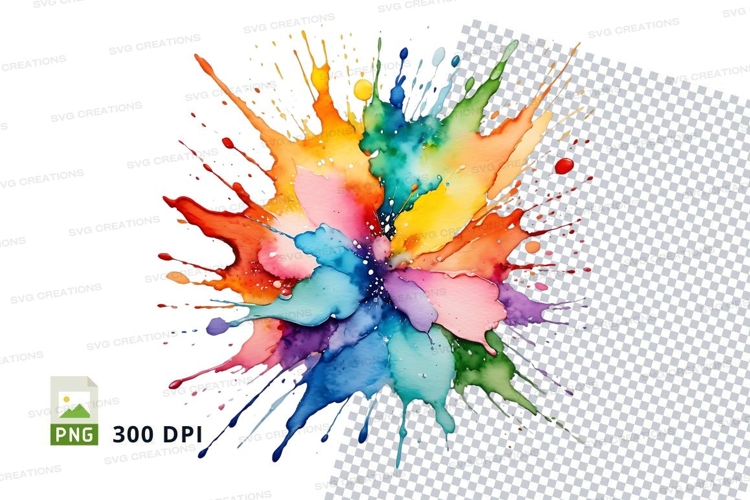 Colorful paint splash