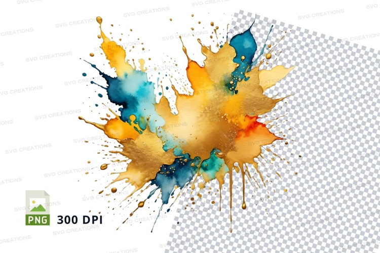 Abstract watercolor splash