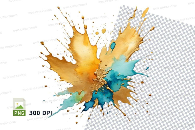 Abstract paint splatter