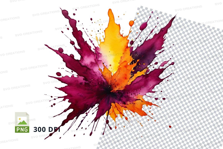Abstract watercolor explosion