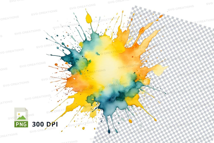 Colorful paint splash