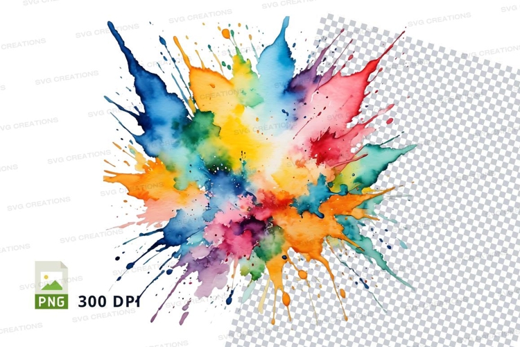 Colorful paint splash