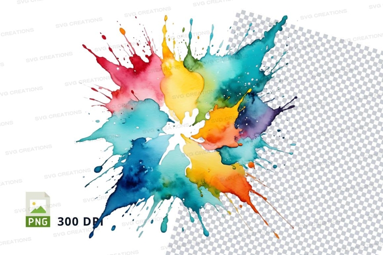 Vibrant paint splash