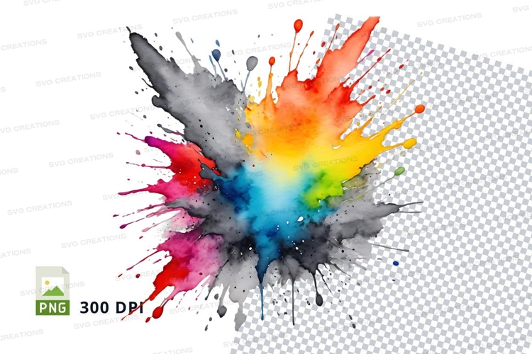 Colorful paint splash