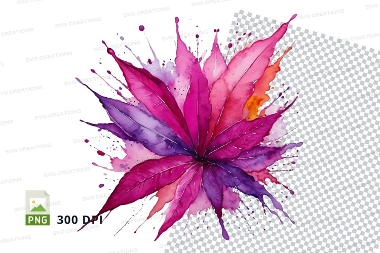 Watercolor flower explosion