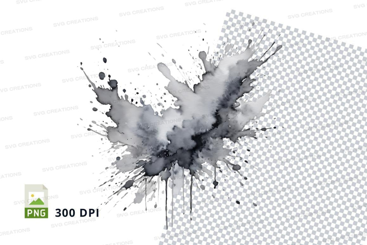 Abstract paint splatter