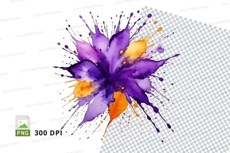 Vibrant paint splash