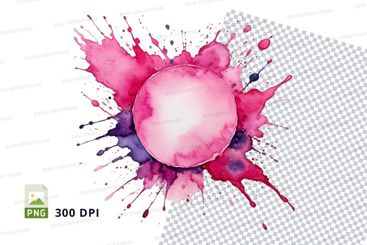 Watercolor splash clipart