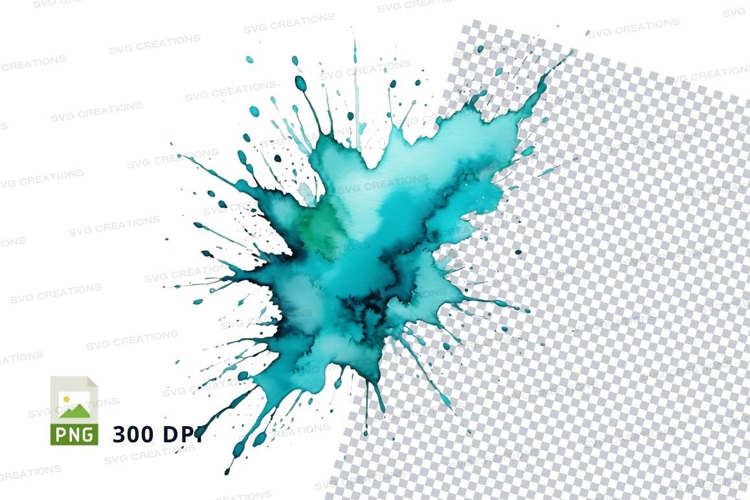 Abstract paint splatter