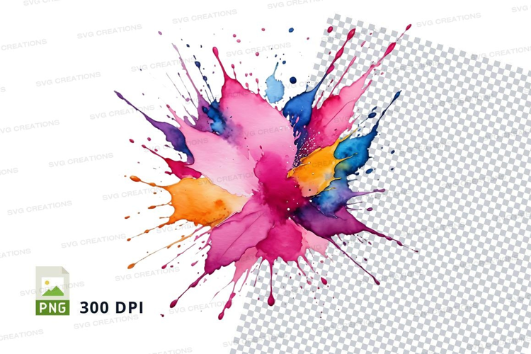 Vibrant paint splash