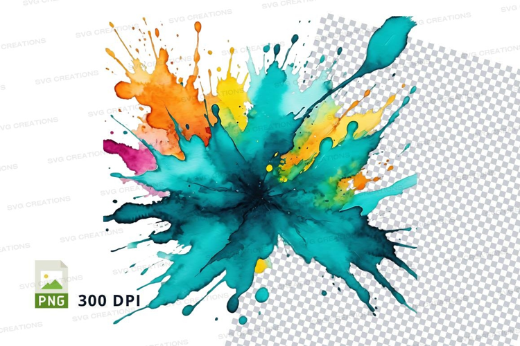 Colorful paint splash