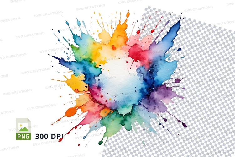Vibrant paint splash