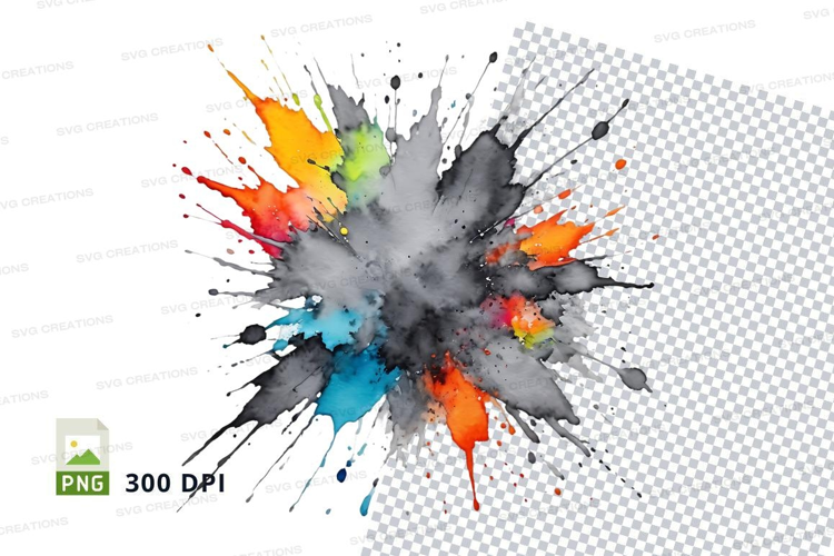 Colorful paint splash
