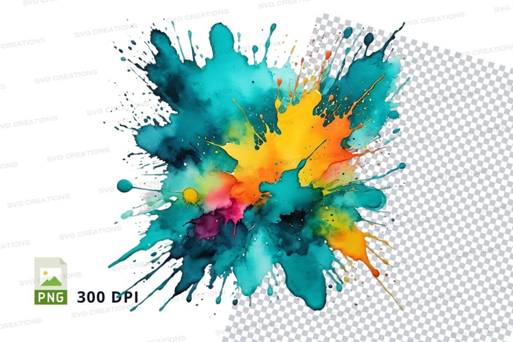 Colorful paint splash